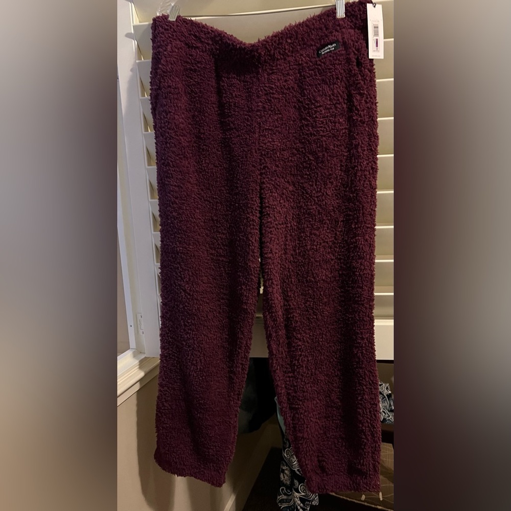 Calvin Klein - Performance - XXL - Soft & Fuzzy - Burgundy - NWT